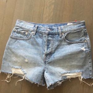 Free people denim shorts 28